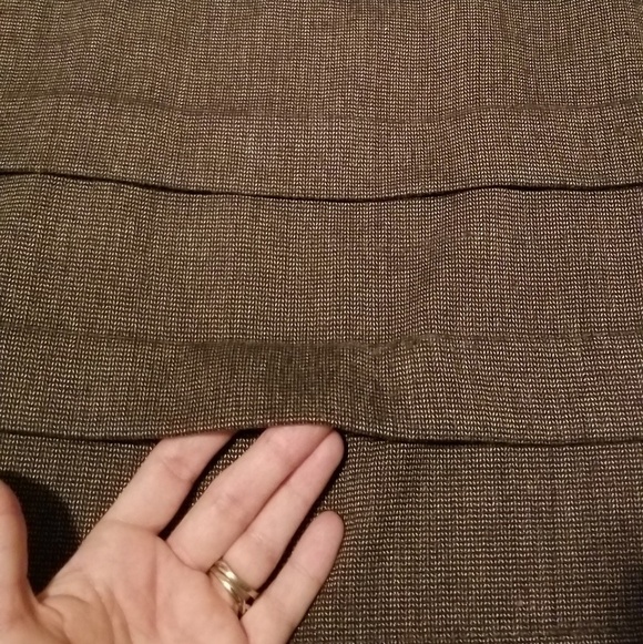 Juniors size5 brown fitted zip up business dress. - Picture 2 of 3